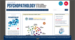 Desktop Screenshot of jpsychopathol.it